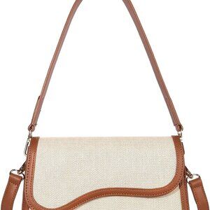 Shoulder Bag for Women Vegan Leather Women's Shoulder Purses Handbags with 2 Rem